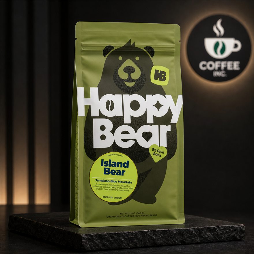 Happy Bear — Island Bear Jamaican Blue Mountain 100% coffee bag — photo 2 of 6