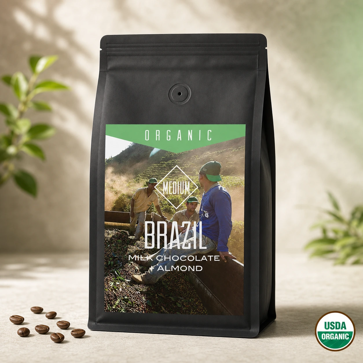 Centri Coffee Organic Brazil Fazenda Dutra coffee bag, front of package